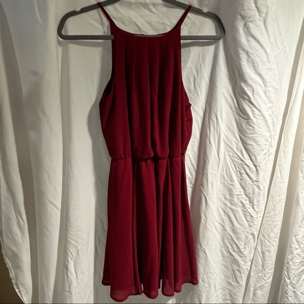 Francesca’s Miami Red Wine Summer Dress | M NWT